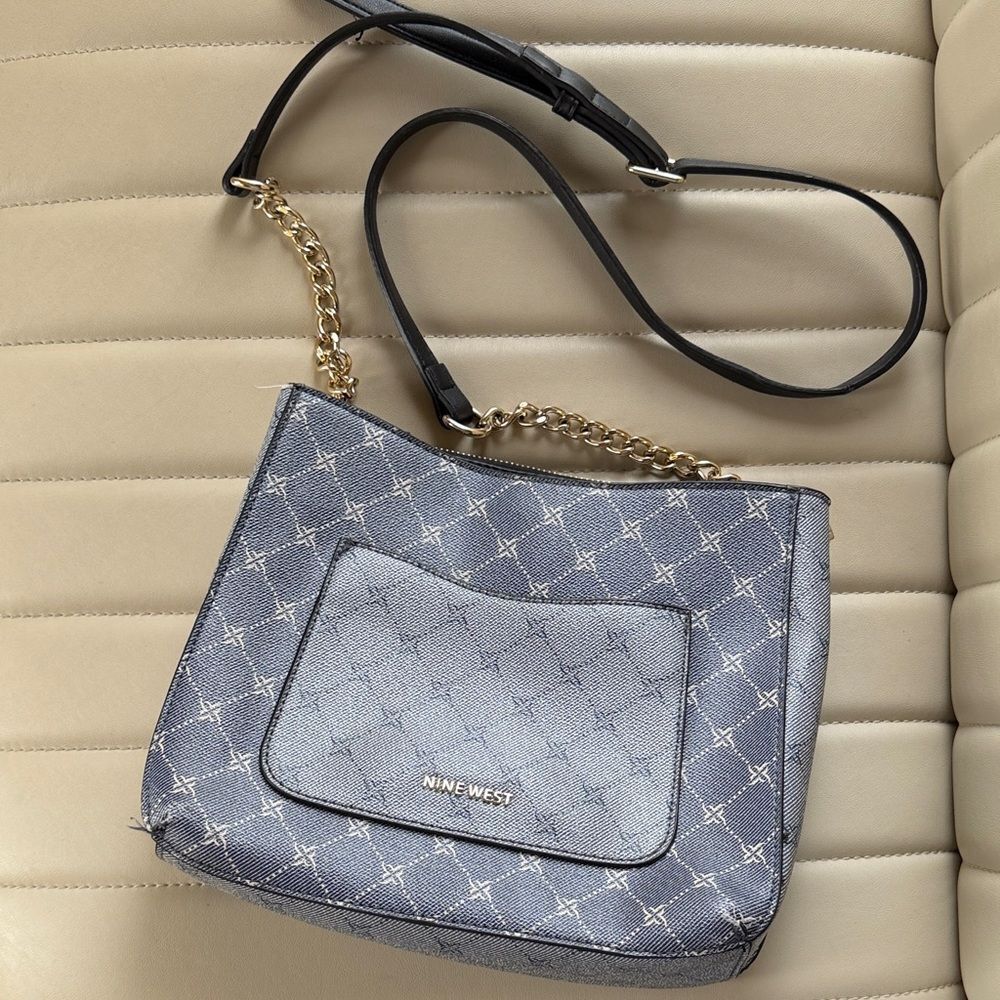Nine-west Women's Grey and Gold Bag